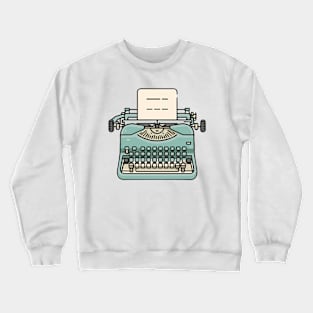 Line art of a typewriter Crewneck Sweatshirt